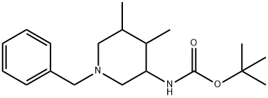 Tert-butyl N-(1-benzyl-4,5-dimethylpiperidin-3-yl)carbamate Structure