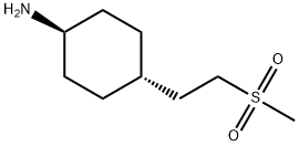 trans-4-[2-(Methylsulfonyl)ethyl]cyclohexanamine Structure