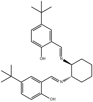 Phenol, 2,2'-[(1S,2S)-1,2-cyclohexanediylbis[(E)-nitrilomethylidyne]]bis[4-(1,1-dimethylethyl)- Structure