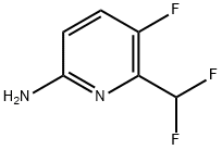 2-Pyridinamine, 6-(difluoromethyl)-5-fluoro- Struktur