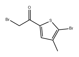 Ethanone, 2-bromo-1-(5-bromo-4-methyl-2-thienyl)-,1315625-49-0,结构式