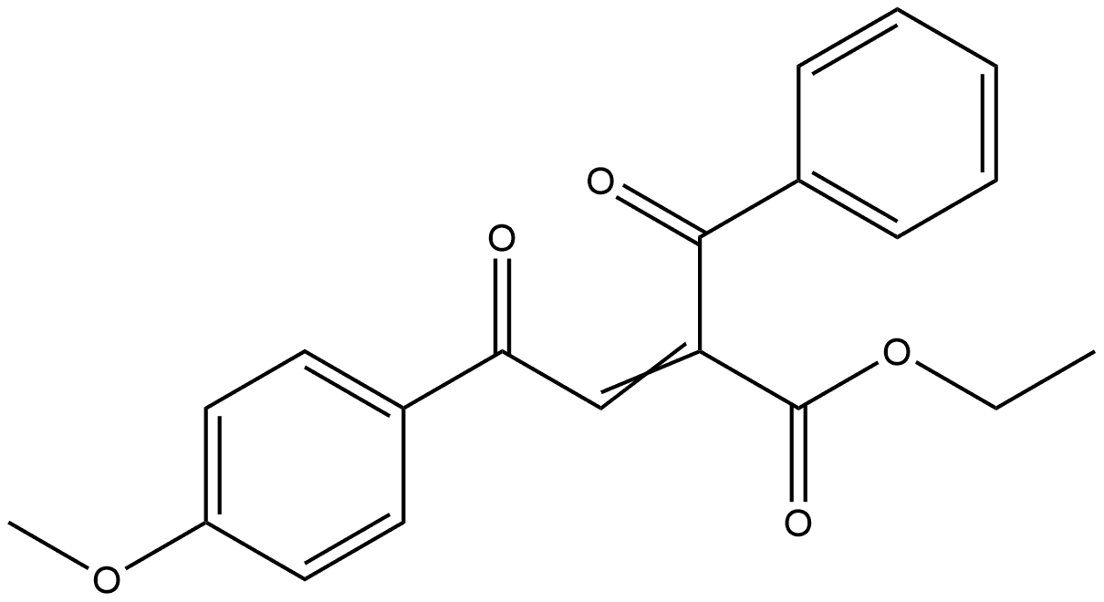 Benzenepropanoic acid, α-[2-(4-methoxyphenyl)-2-oxoethylidene]-β-oxo-, ethyl ester