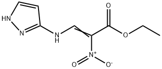 Ethyl 2-nitro-3-(1H-pyrazol-3-ylamino)-2-propenoate Structure