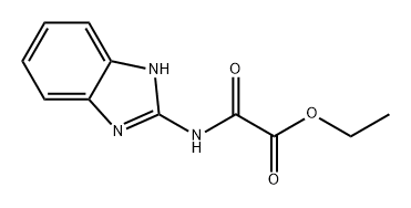 Acetic acid, 2-(1H-benzimidazol-2-ylamino)-2-oxo-, ethyl ester,131705-45-8,结构式
