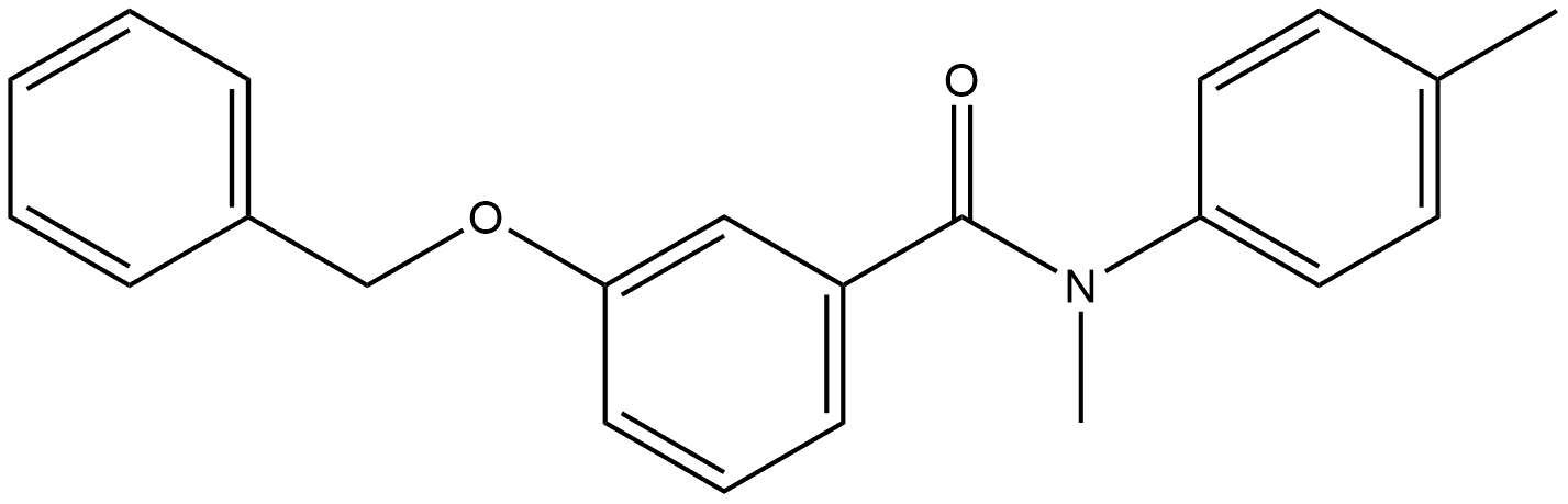 N-Methyl-N-(4-methylphenyl)-3-(phenylmethoxy)benzamide 结构式