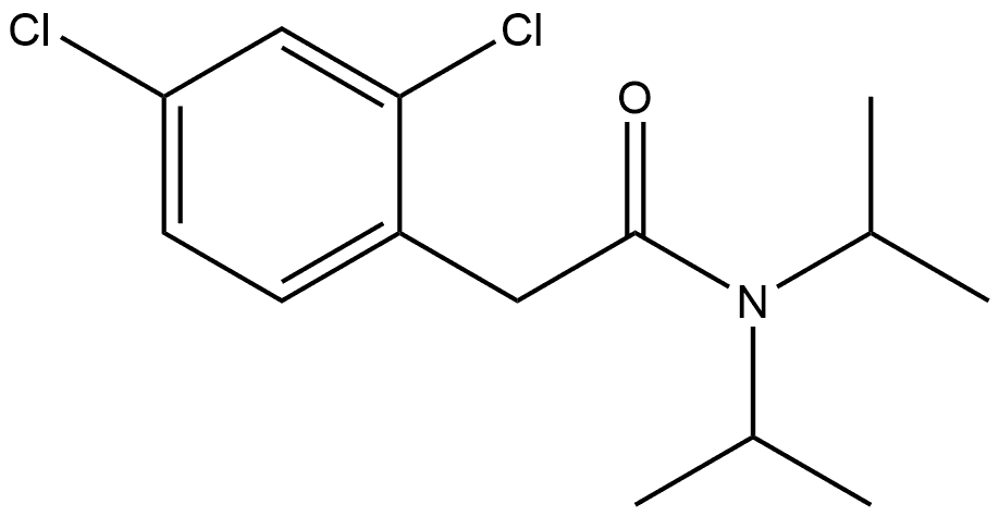 2,4-Dichloro-N,N-bis(1-methylethyl)benzeneacetamide Structure