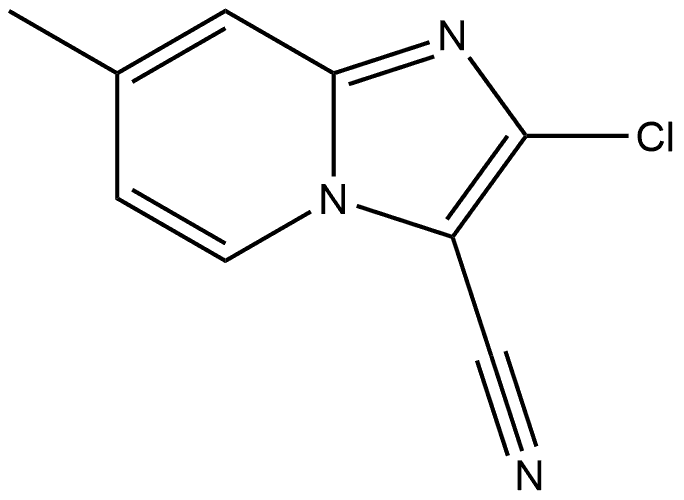 2-Chloro-7-methylimidazo[1,2-a]pyridine-3-carbonitrile Structure