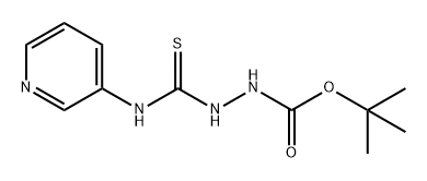 Hydrazinecarboxylic acid, 2-[(3-pyridinylamino)thioxomethyl]-, 1,1-dimethylethyl ester,1318765-48-8,结构式