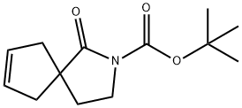 2-Azaspiro[4.4]non-7-ene-2-carboxylic acid, 1-oxo-, 1,1-dimethylethyl ester 化学構造式