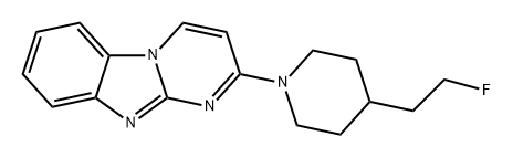 Pyrimido[1,2-a]benzimidazole, 2-[4-(2-fluoroethyl)-1-piperidinyl]- Structure