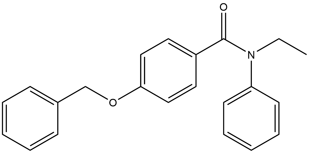 N-Ethyl-N-phenyl-4-(phenylmethoxy)benzamide 结构式