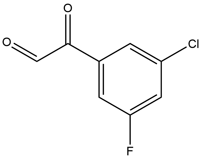 Benzeneacetaldehyde, 3-chloro-5-fluoro-α-oxo-,1321517-29-6,结构式