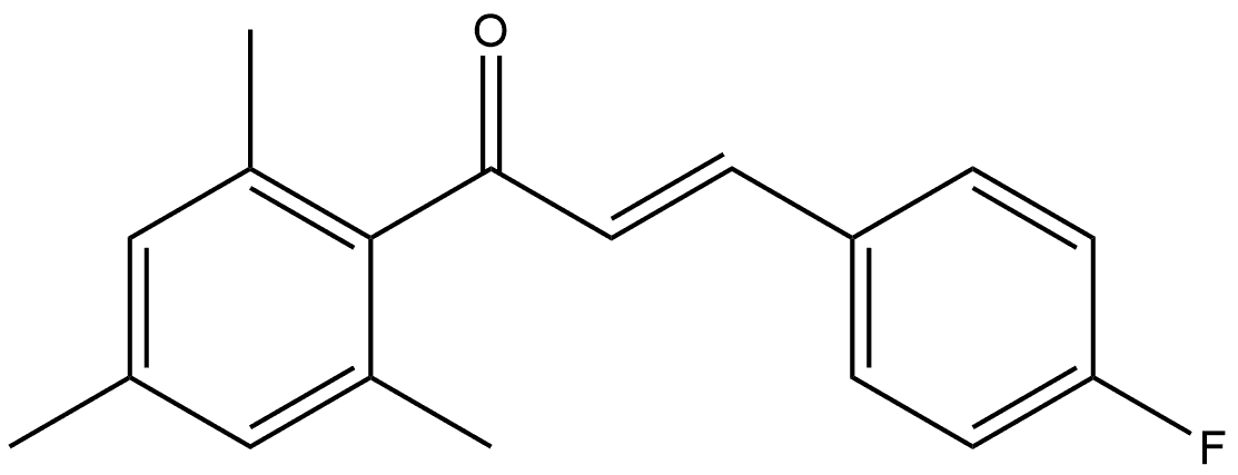 2-Propen-1-one, 3-(4-fluorophenyl)-1-(2,4,6-trimethylphenyl)-, (2E)- Structure