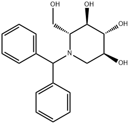 3,4,5-Piperidinetriol, 1-(diphenylmethyl)-2-(hydroxymethyl)-, (2R,3R,4R,5S)-