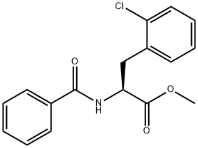 (S)-2-苯甲酰胺基-3-(2-氯苯基)丙酸甲酯, 132210-41-4, 结构式