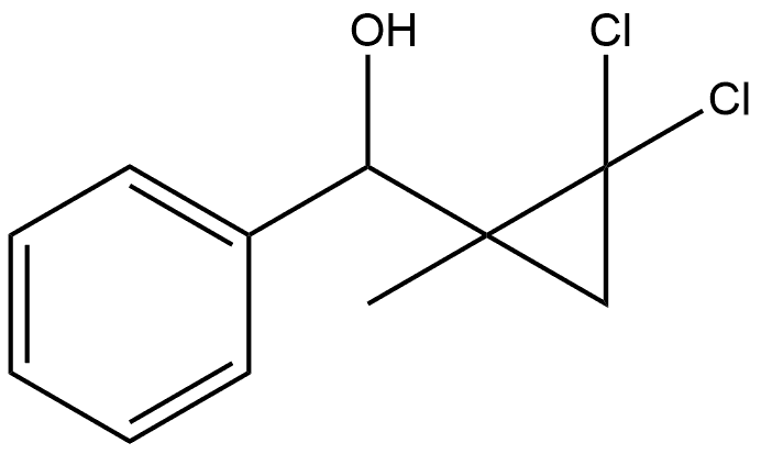 Benzenemethanol, α-(2,2-dichloro-1-methylcyclopropyl)- Structure