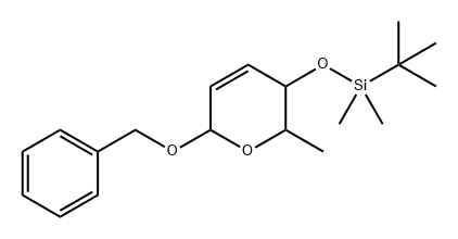 2H-Pyran, 3-[[(1,1-dimethylethyl)dimethylsilyl]oxy]-3,6-dihydro-2-methyl-6-(phenylmethoxy)-