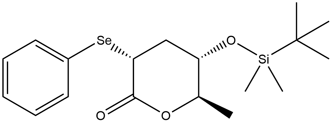 D-ribo-Hexonic acid, 3,6-dideoxy-4-O-[(1,1-dimethylethyl)dimethylsilyl]-2-Se-phenyl-2-seleno-, δ-lactone