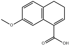 1-Naphthalenecarboxylic acid, 3,4-dihydro-7-methoxy- Structure