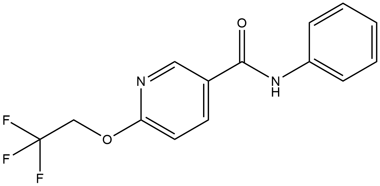 N-Phenyl-6-(2,2,2-trifluoroethoxy)-3-pyridinecarboxamide Structure
