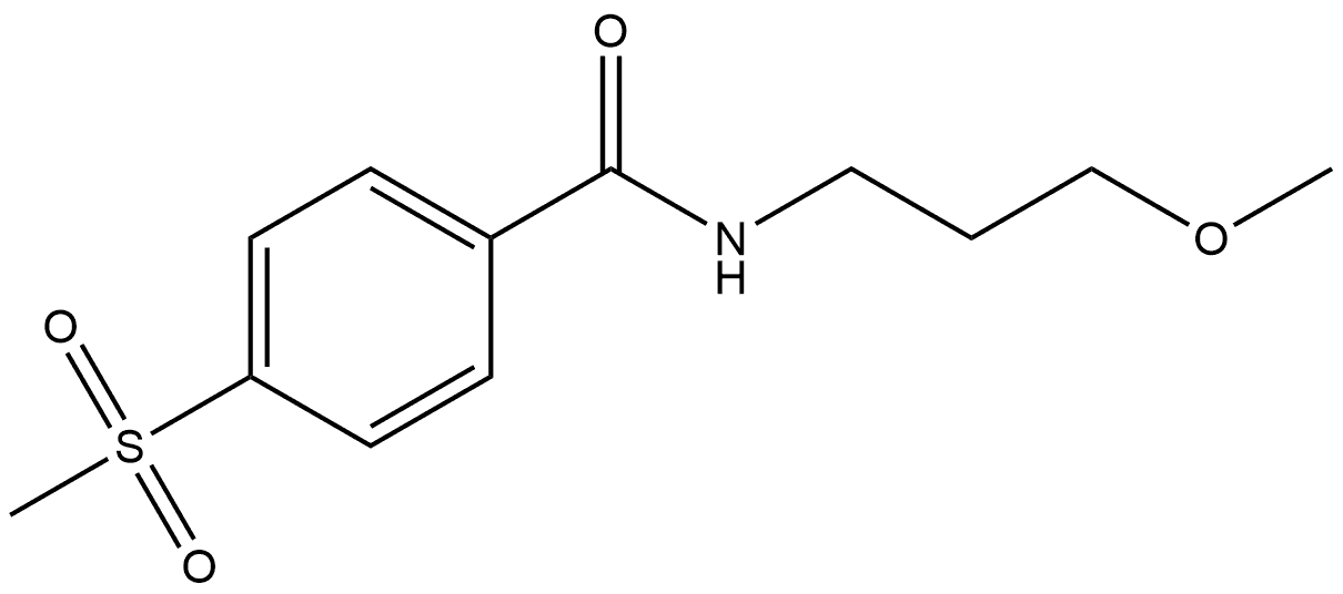 N-(3-Methoxypropyl)-4-(methylsulfonyl)benzamide Structure