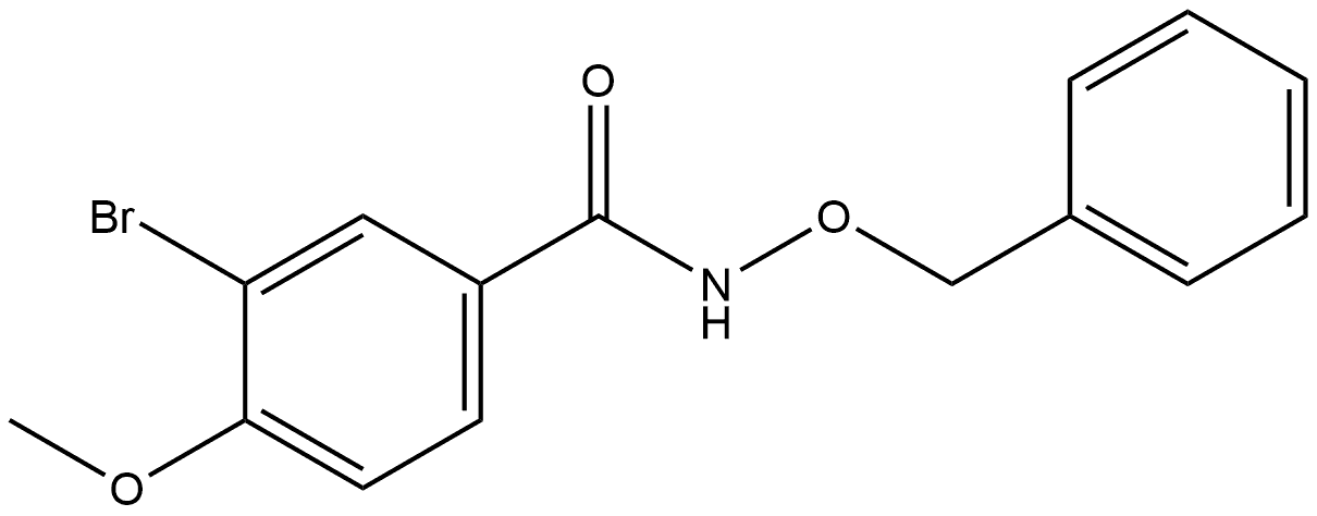 3-Bromo-4-methoxy-N-(phenylmethoxy)benzamide Structure