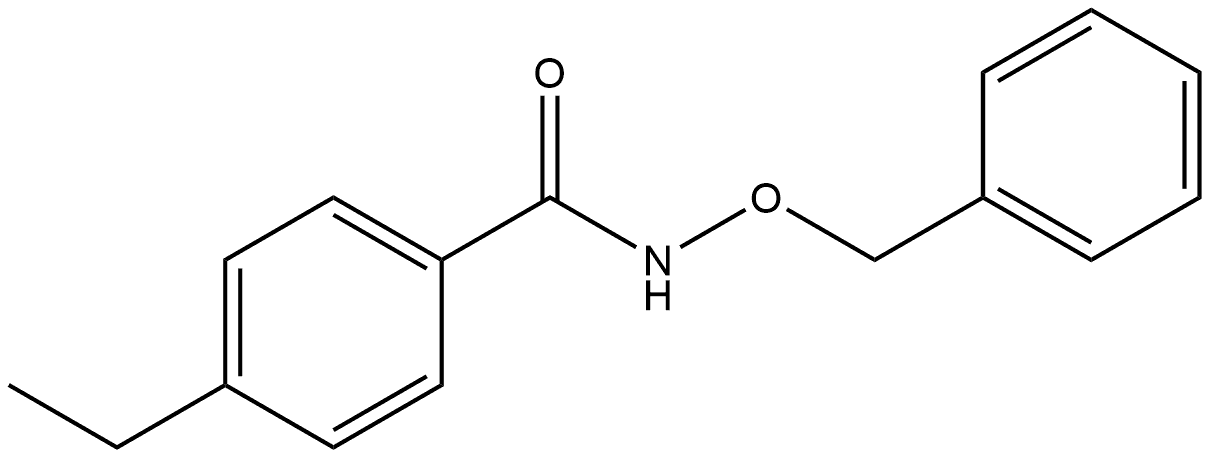 4-Ethyl-N-(phenylmethoxy)benzamide Structure