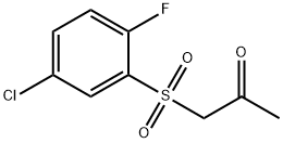 1-[(5-Chloro-2-fluorophenyl)sulfonyl]propan-2-one 结构式