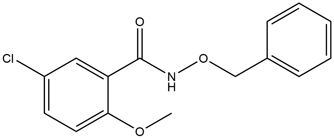 5-Chloro-2-methoxy-N-(phenylmethoxy)benzamide,1325867-29-5,结构式