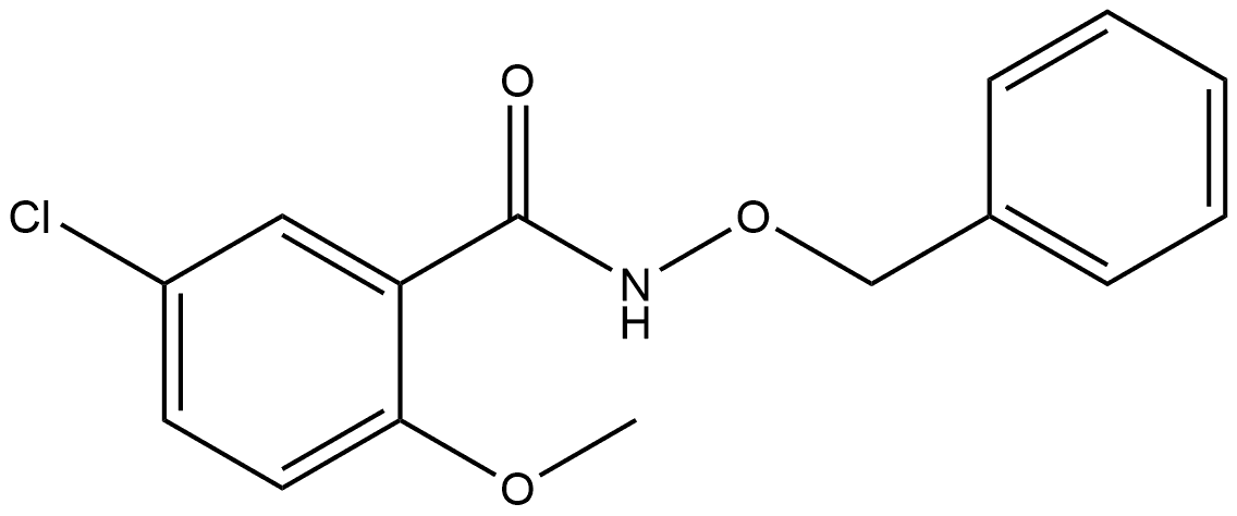 5-Chloro-2-methoxy-N-(phenylmethoxy)benzamide Struktur