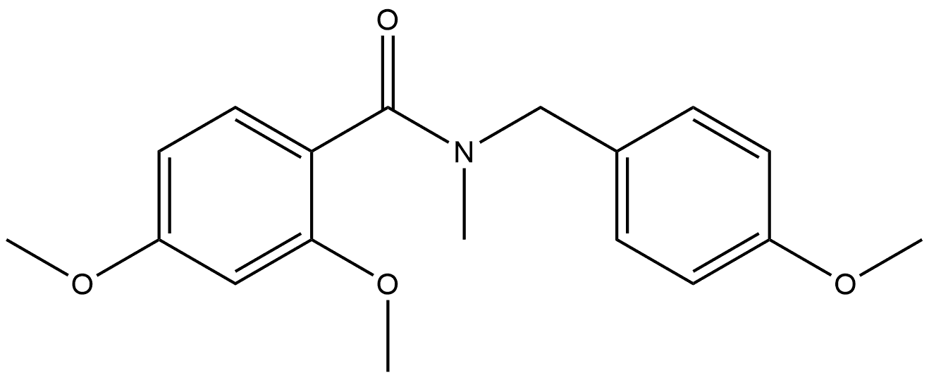2,4-Dimethoxy-N-[(4-methoxyphenyl)methyl]-N-methylbenzamide Structure