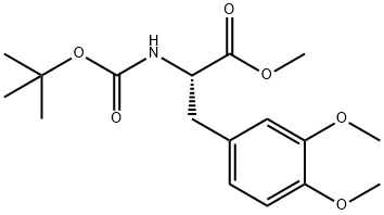 methyl 2-(tert-butoxycarbonylamino)-3-(3,4-dimethoxyphenyl)propanoate Structure
