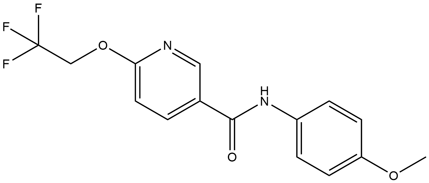 N-(4-Methoxyphenyl)-6-(2,2,2-trifluoroethoxy)-3-pyridinecarboxamide|