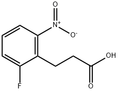 Benzenepropanoic acid, 2-fluoro-6-nitro- Structure