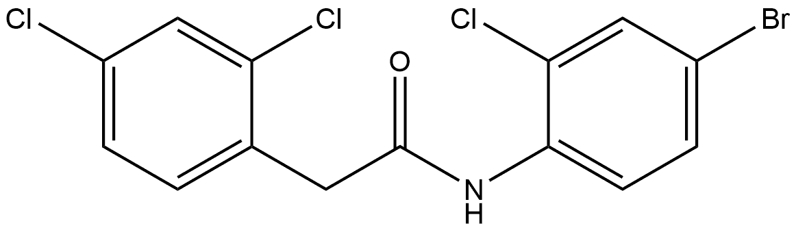 N-(4-Bromo-2-chlorophenyl)-2,4-dichlorobenzeneacetamide Structure