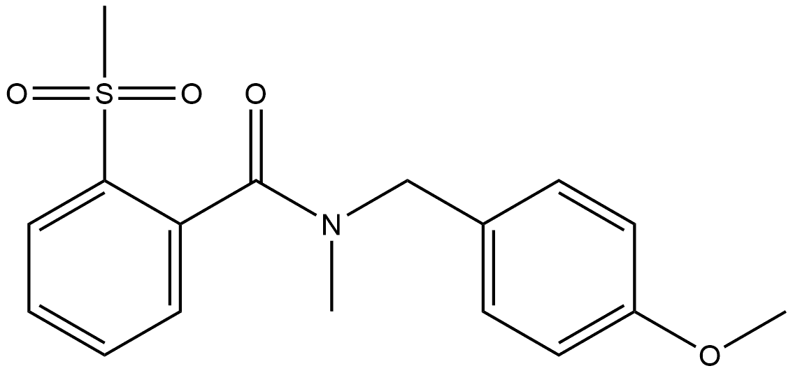 1327471-16-8 N-[(4-Methoxyphenyl)methyl]-N-methyl-2-(methylsulfonyl)benzamide