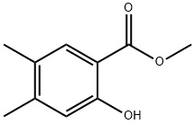 Benzoic acid, 2-hydroxy-4,5-dimethyl-, methyl ester Struktur