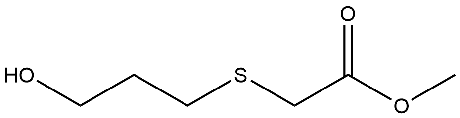 (3-羟基-丙基硫烷基)-乙酸甲酯 结构式