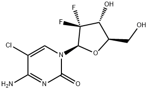 2'-Deoxy-5-chloro-2',2'-difluorocytidine,132786-39-1,结构式