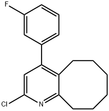 Cycloocta[b]pyridine, 2-chloro-4-(3-fluorophenyl)-5,6,7,8,9,10-hexahydro- Struktur