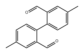 [1,1'-Biphenyl]-2,2'-dicarboxaldehyde, 4,4'-dimethyl- 结构式