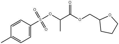 Propanoic acid, 2-[[(4-methylphenyl)sulfonyl]oxy]-, (tetrahydro-2-furanyl)methyl ester 结构式