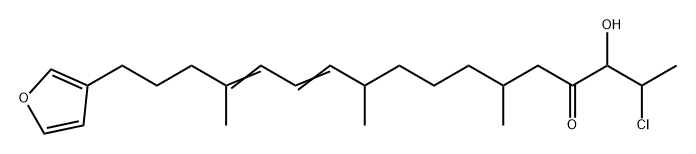 11,13-Heptadecadien-4-one, 2-chloro-17-(3-furanyl)-3-hydroxy-6,10,14-trimethyl- (9CI) Structure