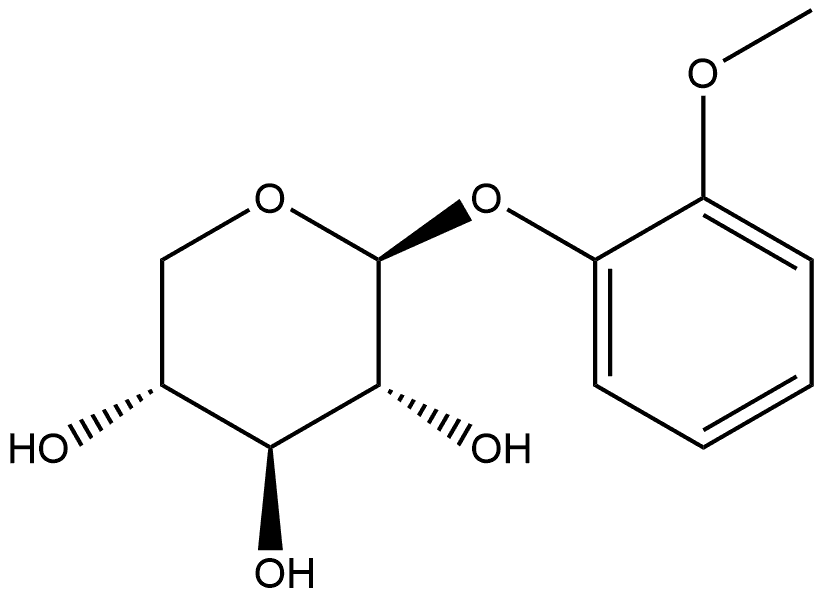 β-D-Xylopyranoside, 2-methoxyphenyl Structure