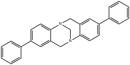 6H,12H-5,11-Methanodibenzo[b,f][1,5]diazocine, 2,8-diphenyl- 结构式