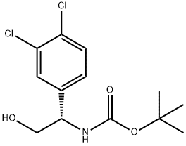 Carbamic acid, N-[(1S)-1-(3,4-dichlorophenyl)-2-hydroxyethyl]-, 1,1-dimethylethyl ester Structure