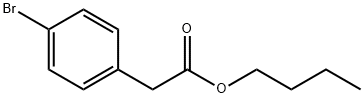 Benzeneacetic acid, 4-bromo-, butyl ester Structure