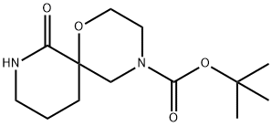 tert-butyl 7-oxo-1-oxa-4,8-diazaspiro[5.5]undecane-4-carboxylate Structure