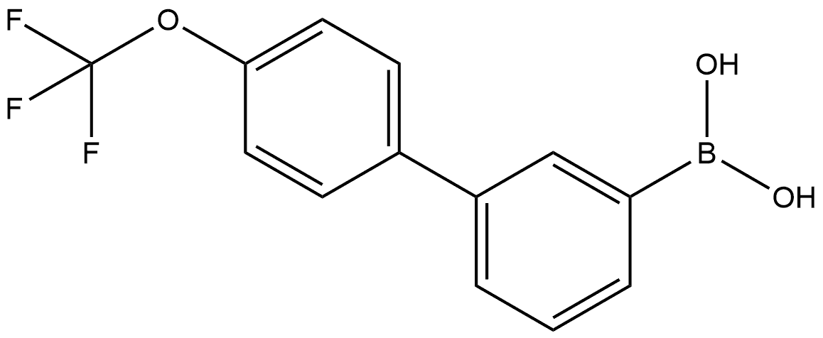 4'-(三氟甲氧基)-[1,1'-联苯]-3-硼酸 结构式