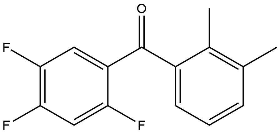 Methanone, (2,3-dimethylphenyl)(2,4,5-trifluorophenyl)- Structure